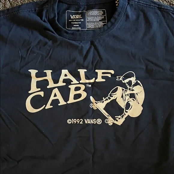 Vans Half Cab Navy Blue Tee - Picture 3 of 5